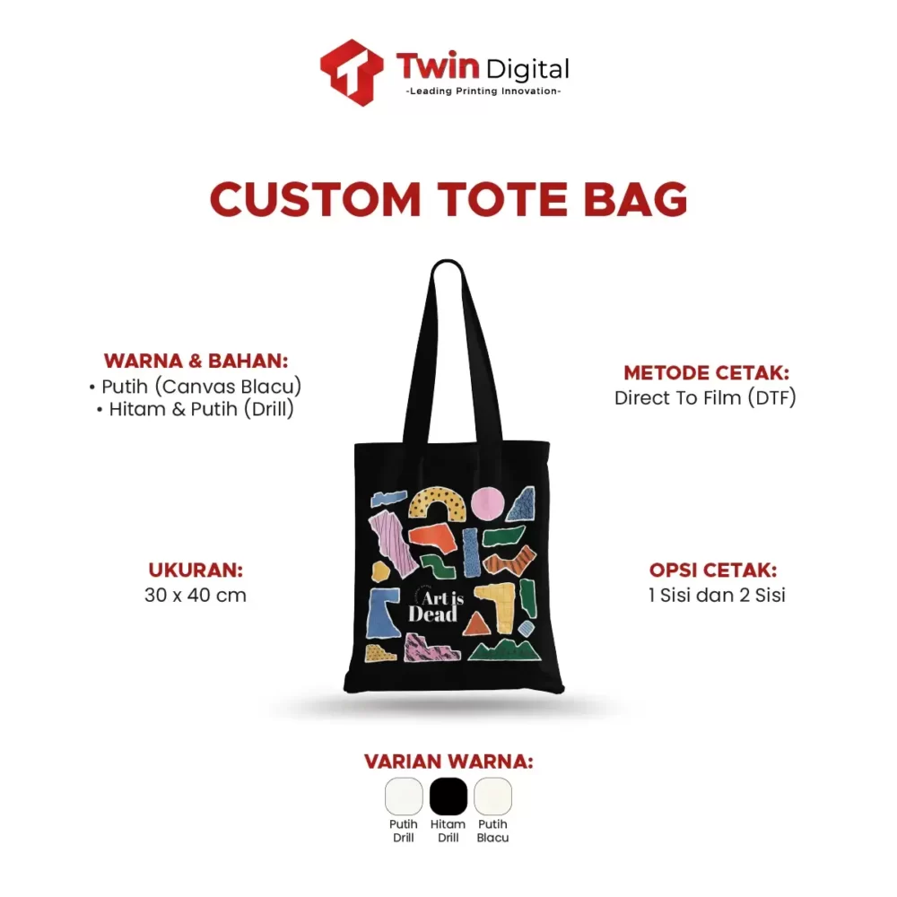 Tote Bag Kanvas Custom - Image 2