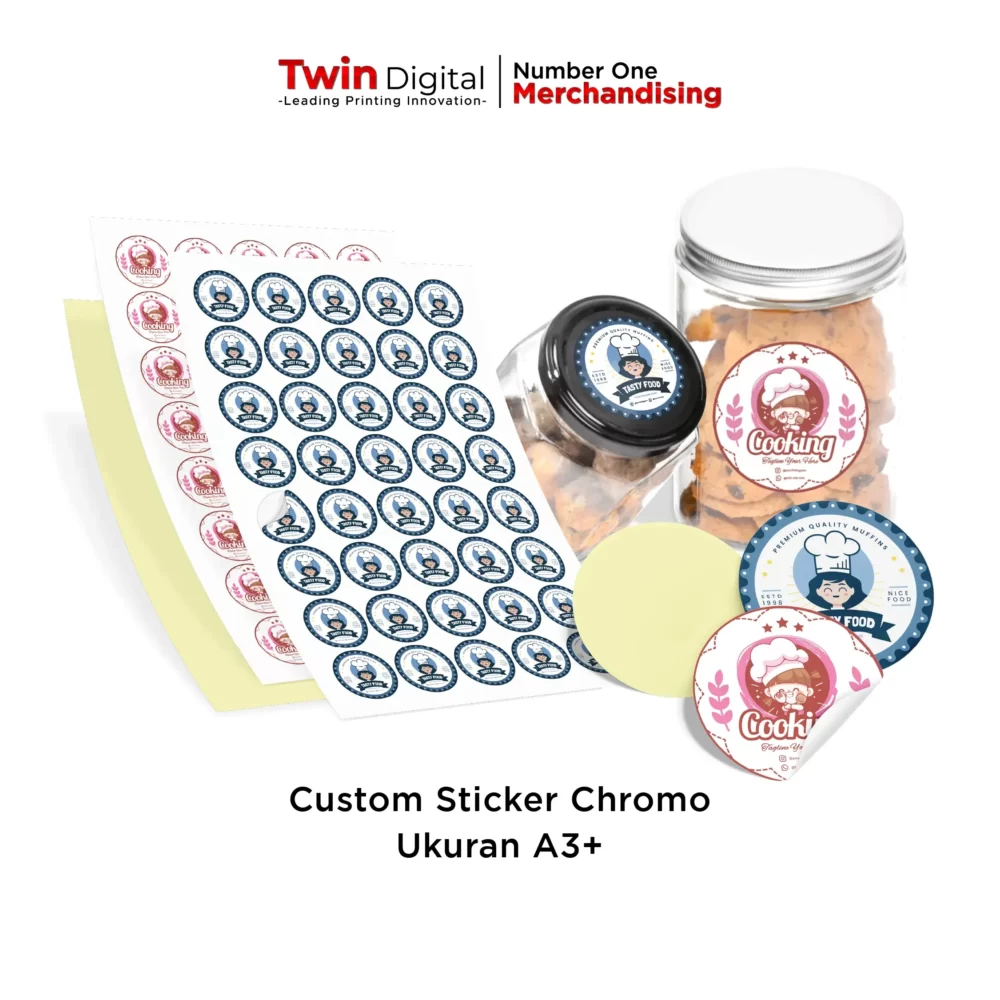 Custom Sticker Label Chromo A3+