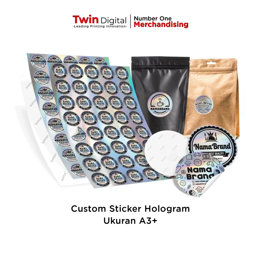 Cetak Stiker Label Hologram A3