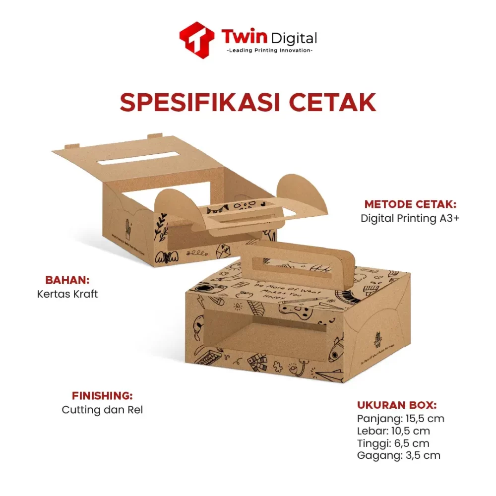 Custom Box Packaging Kertas Kraft - Image 2