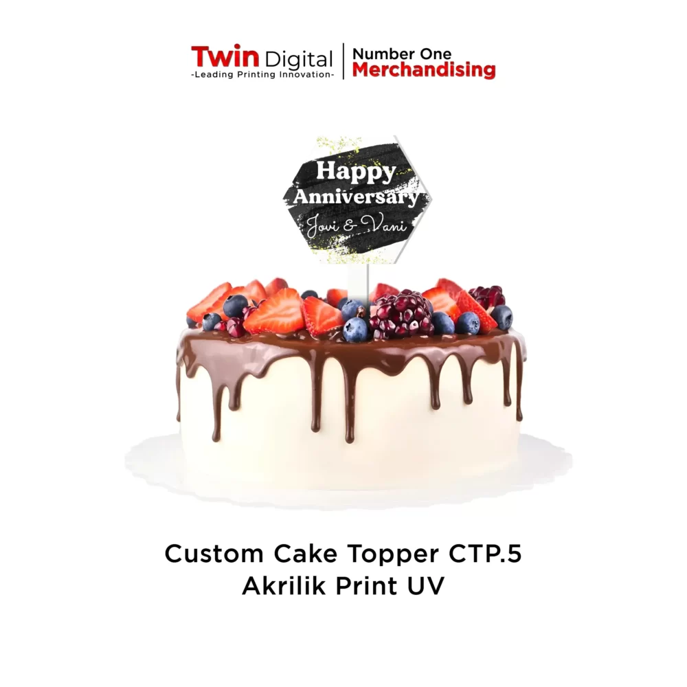Custom Cake Topper CTP.5 Akrilik Print UV