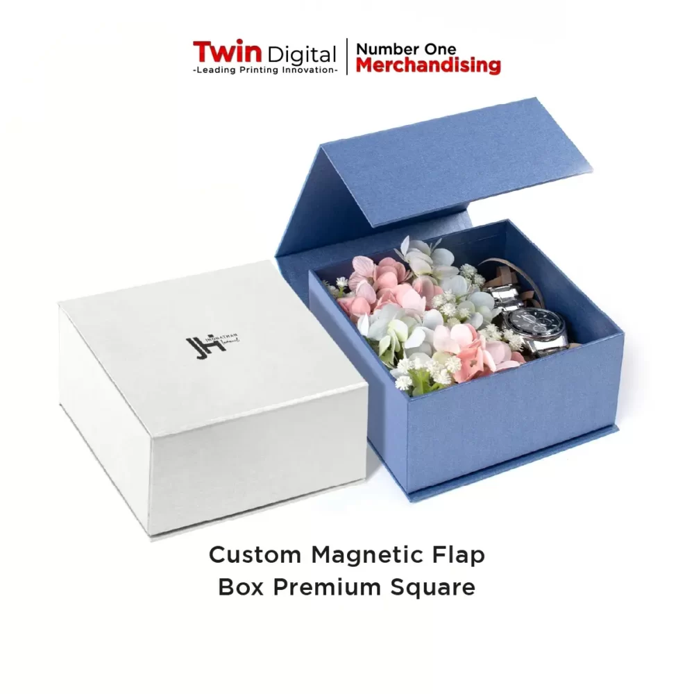 Custom Magnetic Flap Box Premium Square