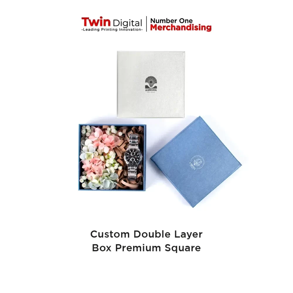 Custom Double Layer Box Premium Square