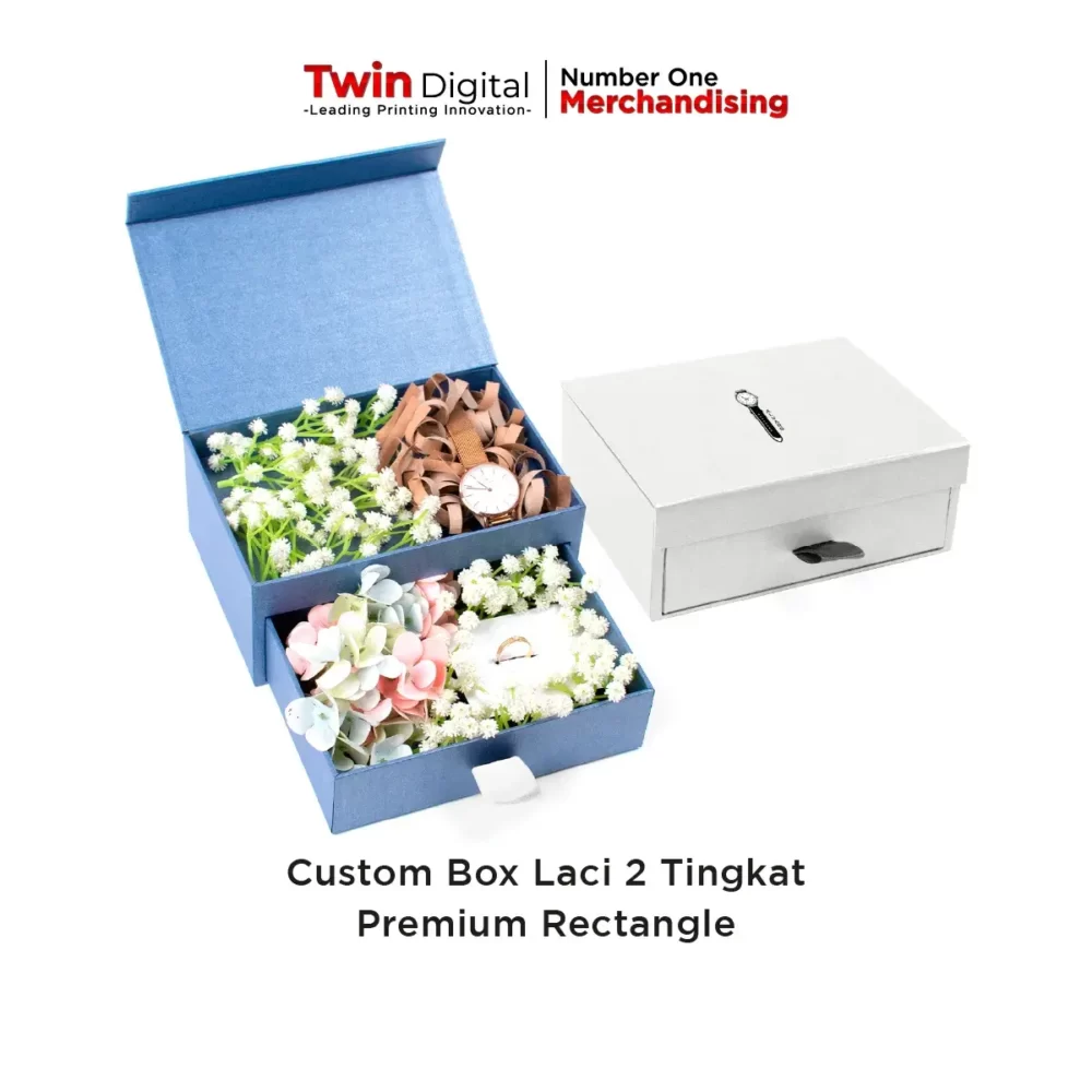 Custom Box Laci 2 Tingkat Premium Rectangle