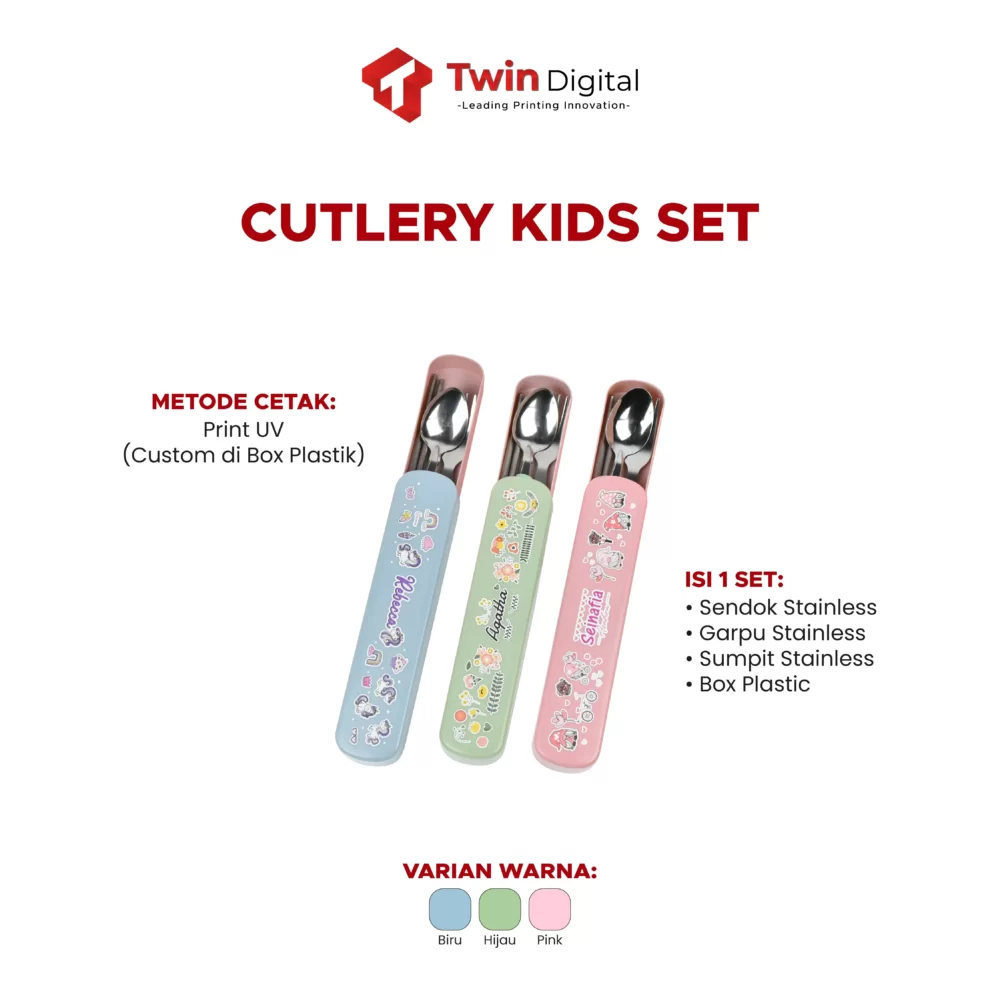 Custom Cutlery Kids Set | Platform Corporate B2B Twin Digital