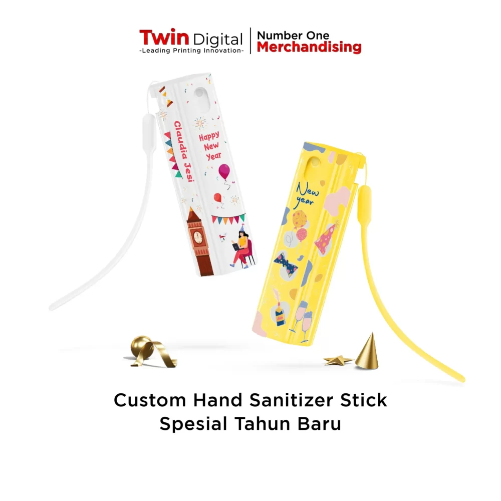 Custom Hand Sanitizer Stick Print UV Spesial Tahun Baru