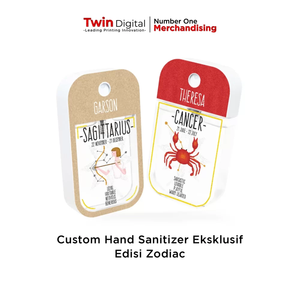 Hand Sanitizer Custom Edisi Zodiak Series