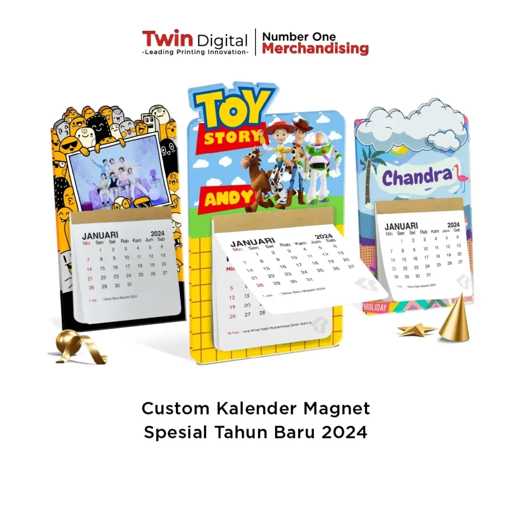 Custom Kalender Magnet Aesthetic Akrilik Print UV