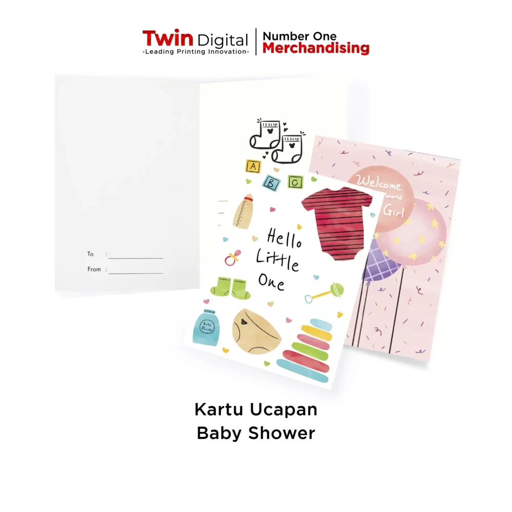 Kartu Ucapan Kelahiran Bayi - Baby Shower Greeting Card