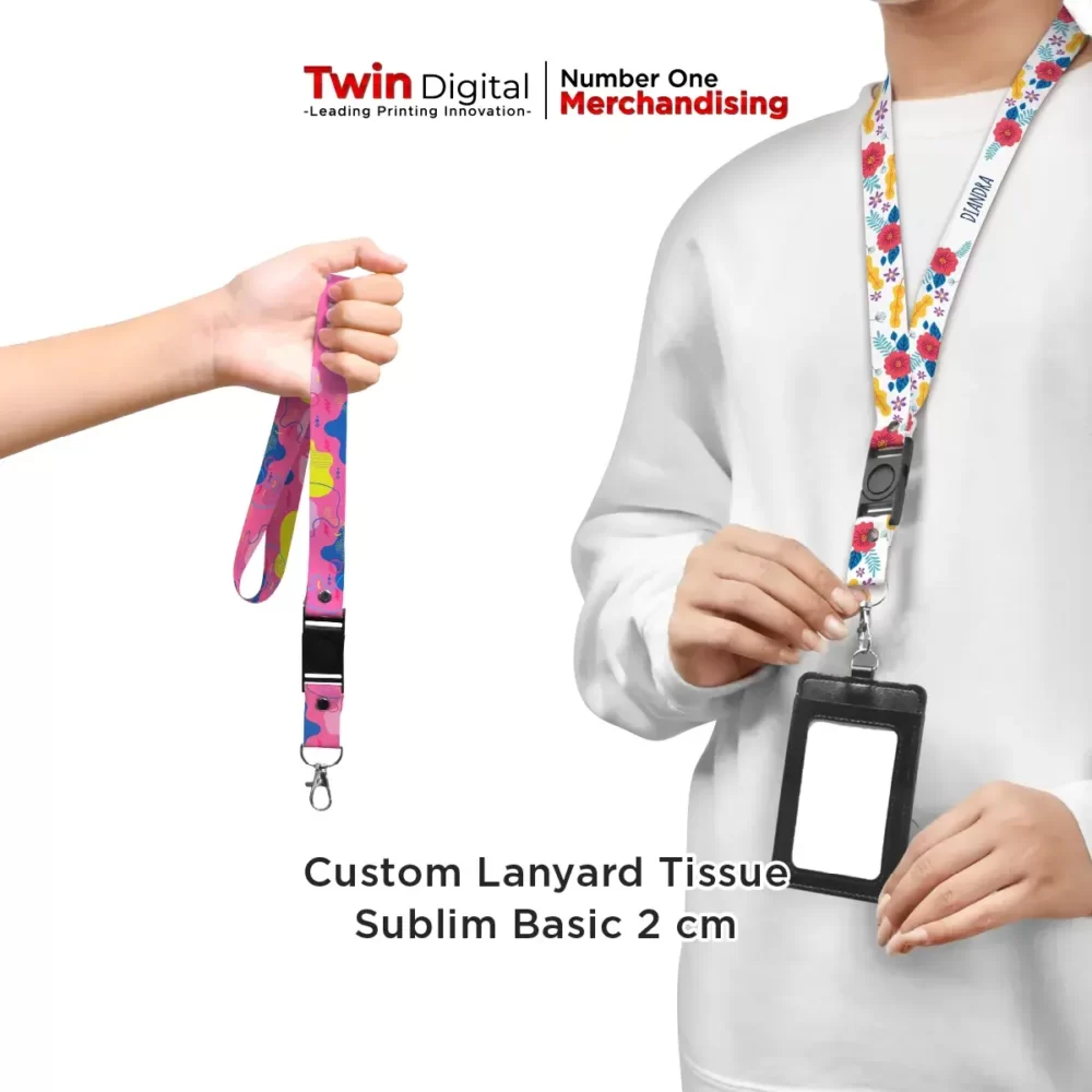 Custom Lanyard Tissue Sublim Basic 2 cm