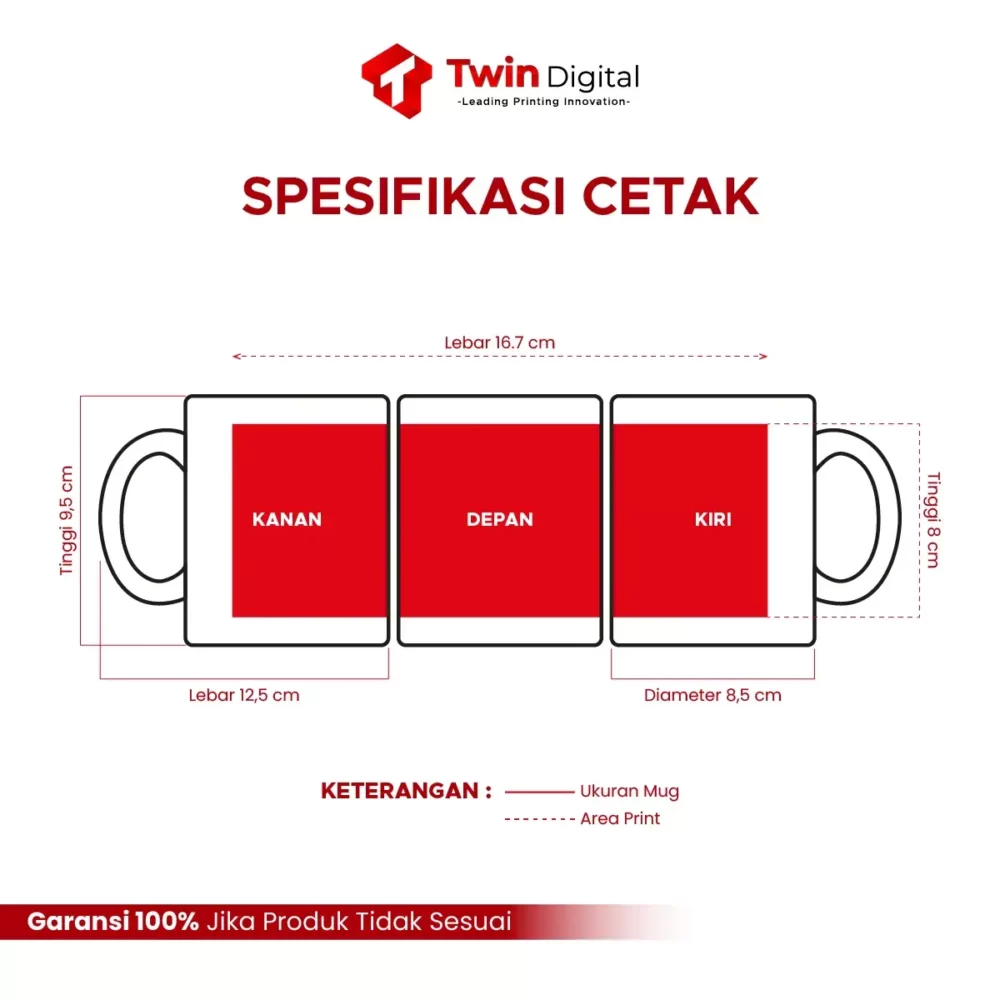 Custom Mug Keramik Print UV Edisi Kampanye Pilpres 2024 - Image 3