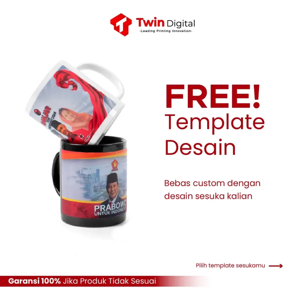 Custom Mug Keramik Print UV Edisi Kampanye Pilpres 2024 - Image 4