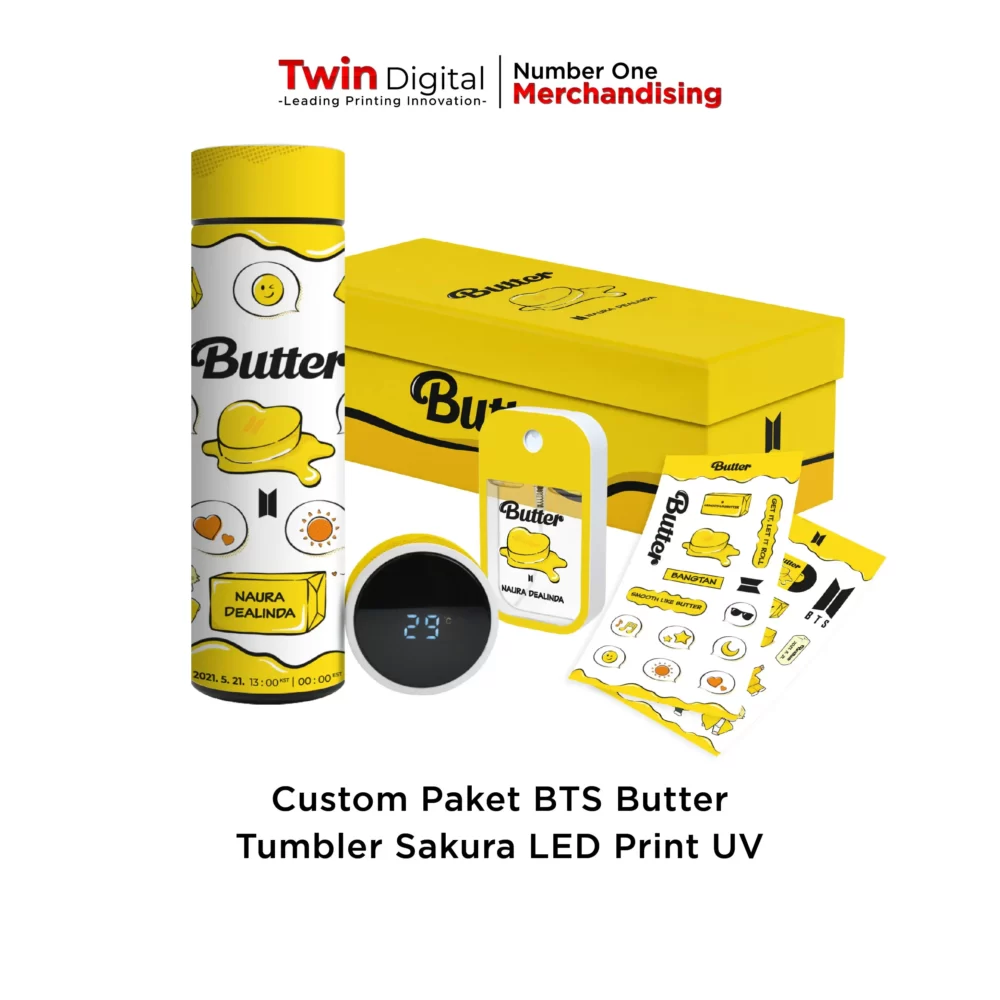 Paket BTS Butter Print UV Custom Nama