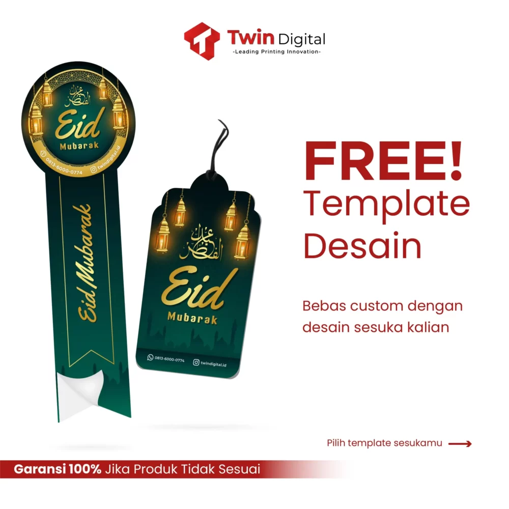 Paket Hang Tag & Stiker Toples Ramadhan - Hangtag Stiker Seal - Image 3