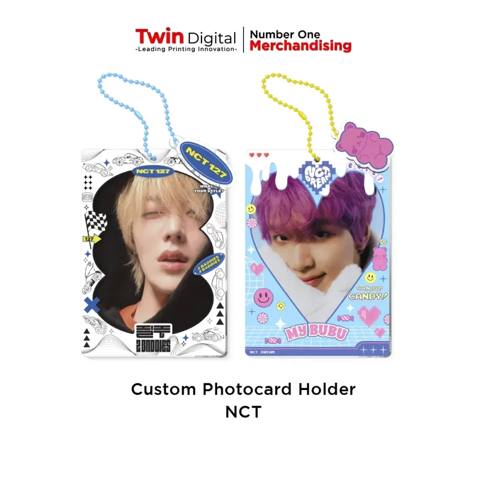 Custom Photocard Holder Akrilik 2 Sisi + Gantungan Kunci NCT Dream