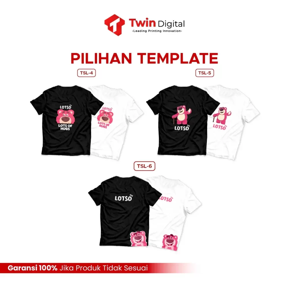 Custom Sablon Kaos TD Edisi Lotso - Image 6