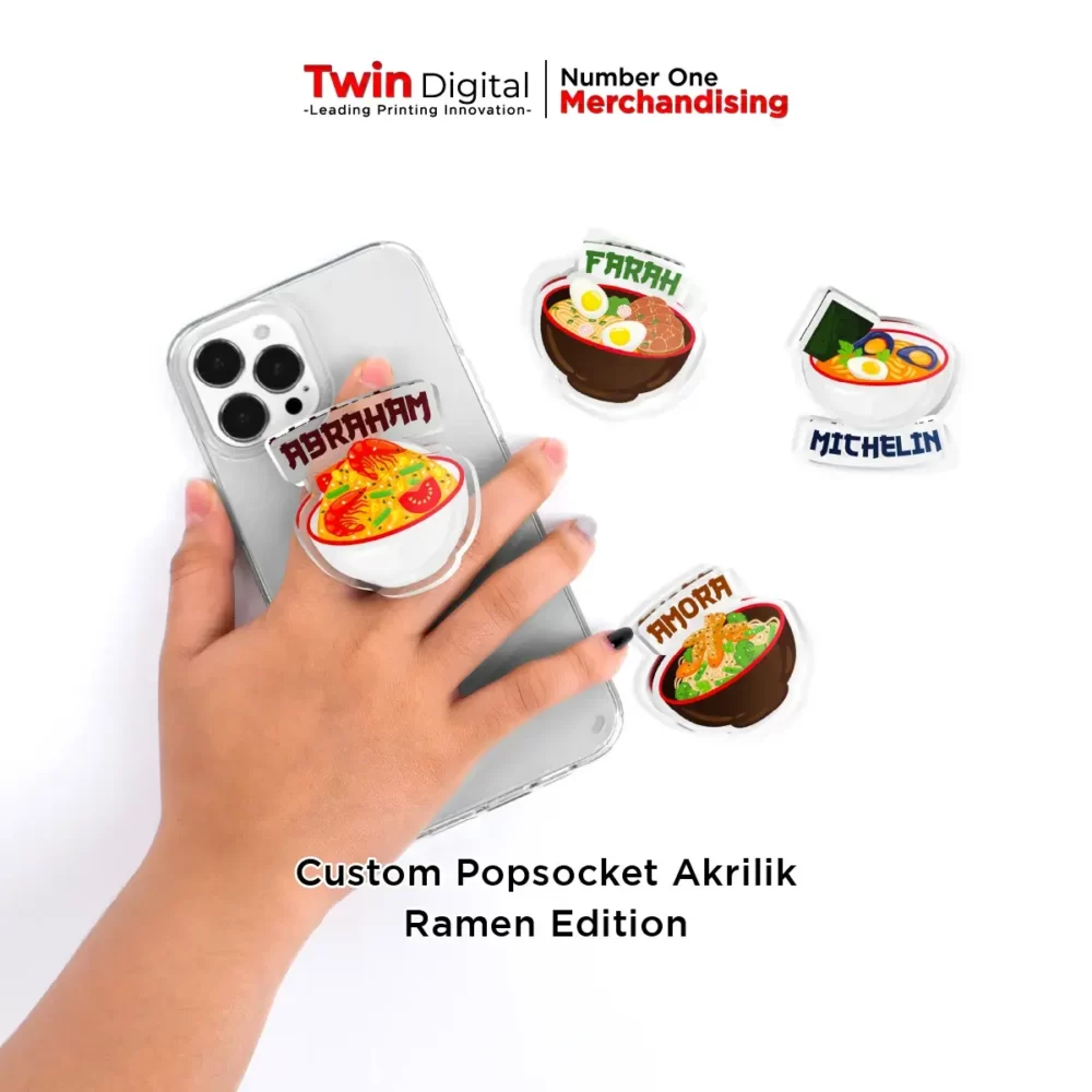 Popsocket Akrilik Custom Ramen