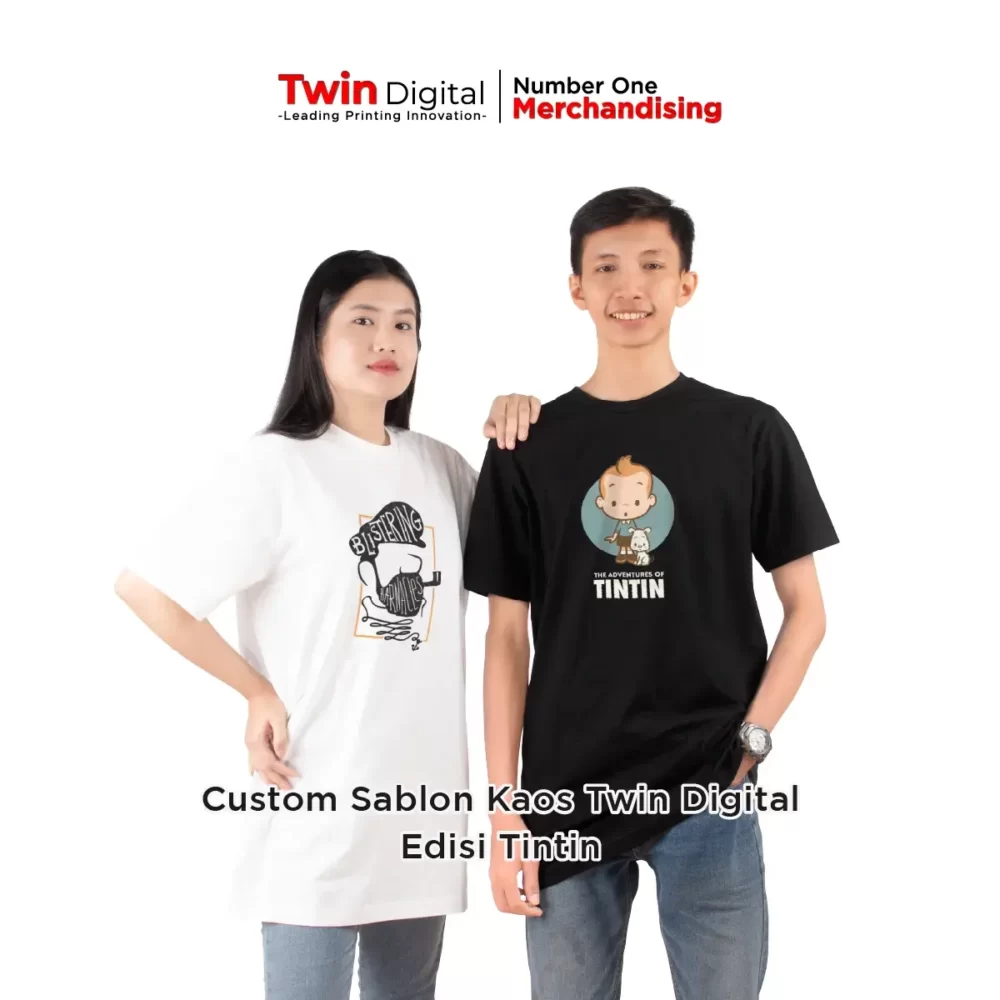 Custom Sablon Kaos TD Edisi Tintin