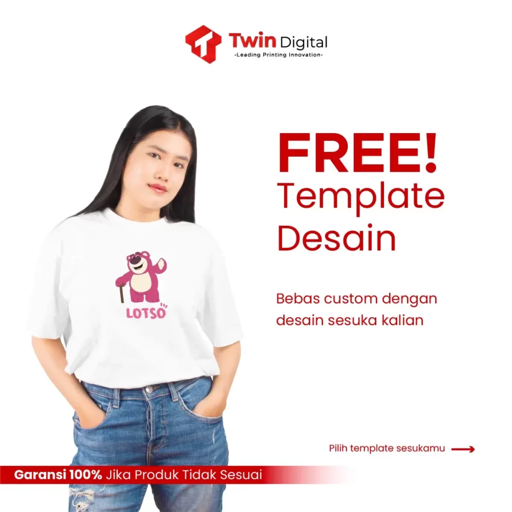 Custom Sablon Kaos TD Edisi Lotso - Image 5