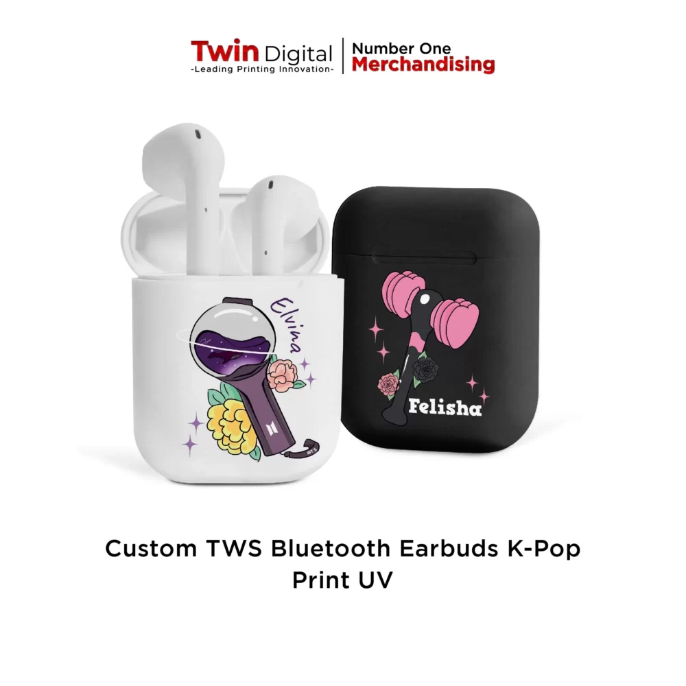 Custom TWS Bluetooth Earbuds Edisi K-Pop