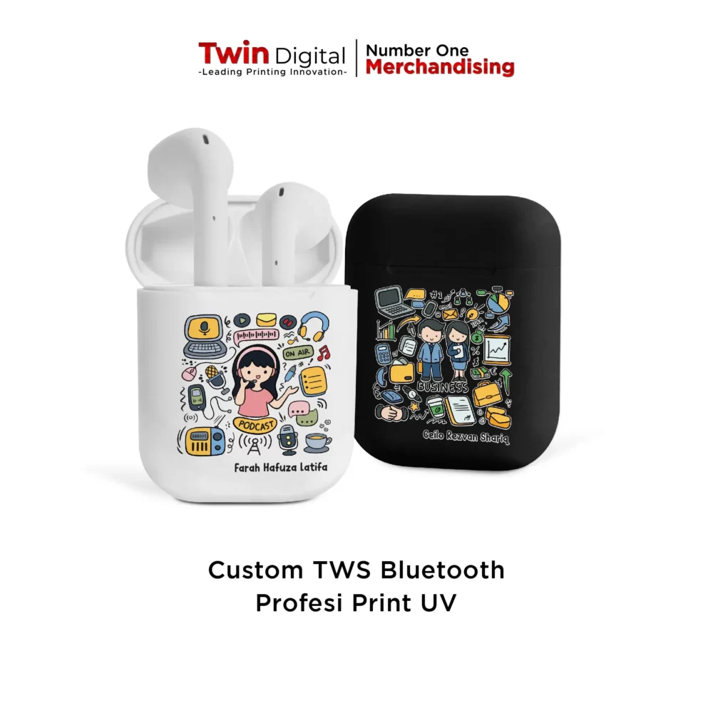 TWS Bluetooth Earbuds Edisi Profesi Custom