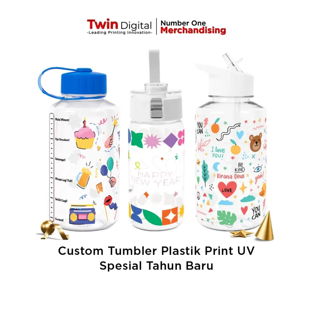 Custom Tumbler Print UV Spesial Tahun Baru