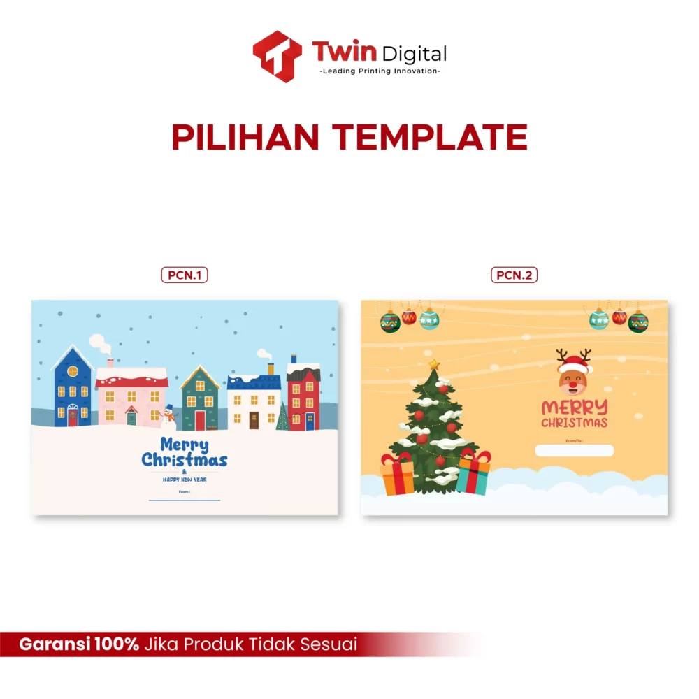 Custom Kartu Ucapan Pop Up 3D + Amplop Greeting Card Spesial Natal 2023 - Image 4