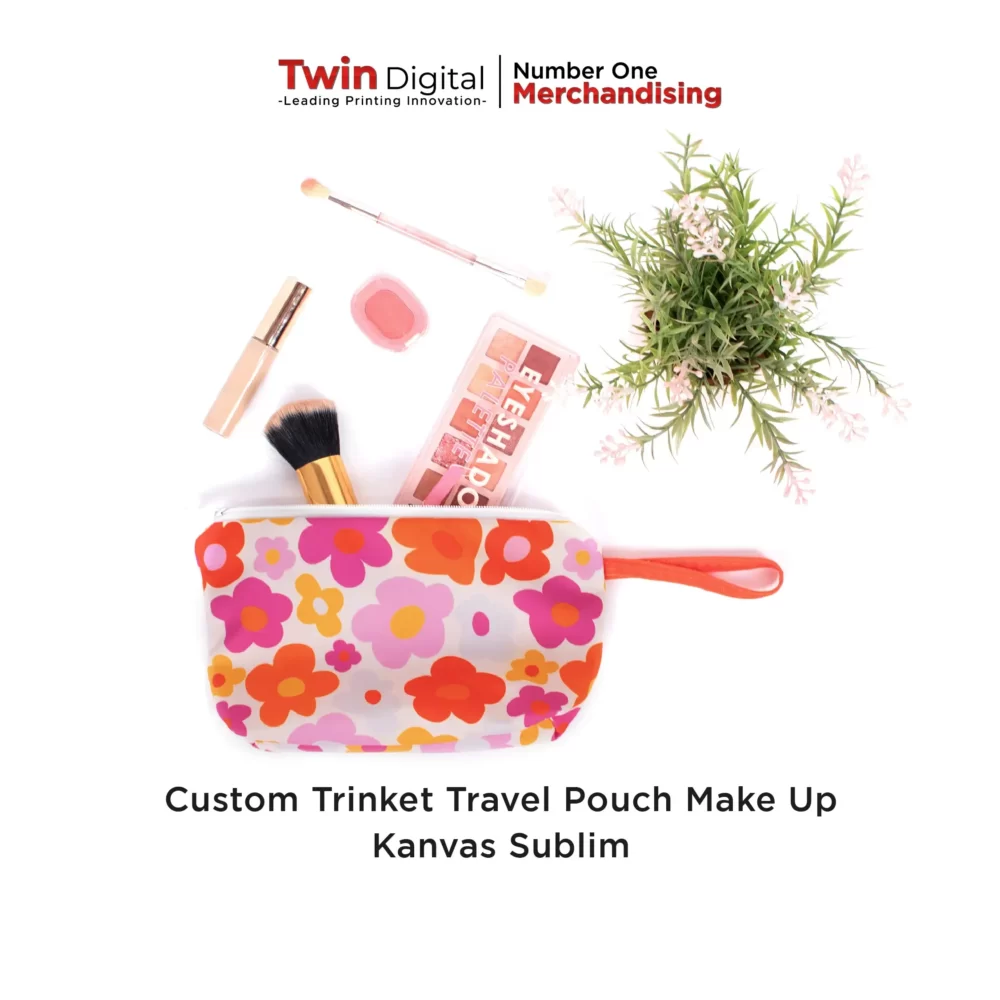Custom Trinket Travel Pouch Make Up Kanvas Sublim