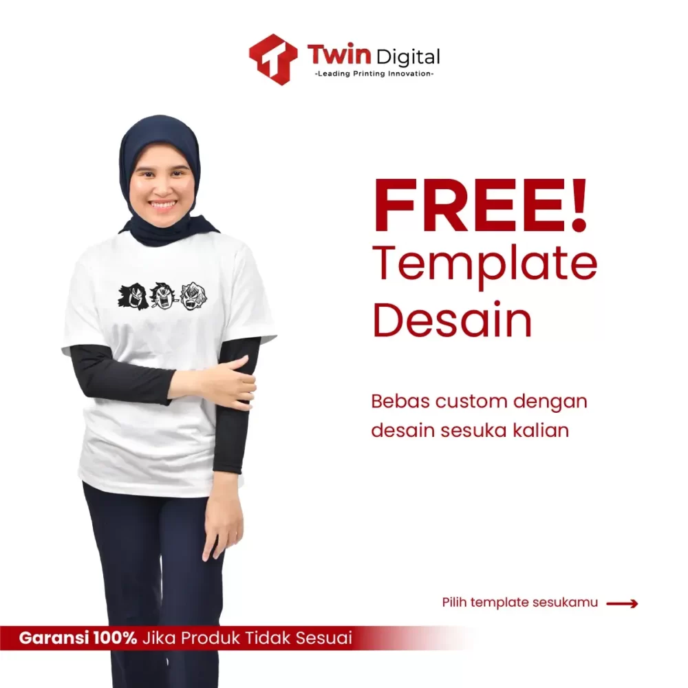 Custom Sablon Kaos Twin Digital Edisi Demon Slayer - Image 4