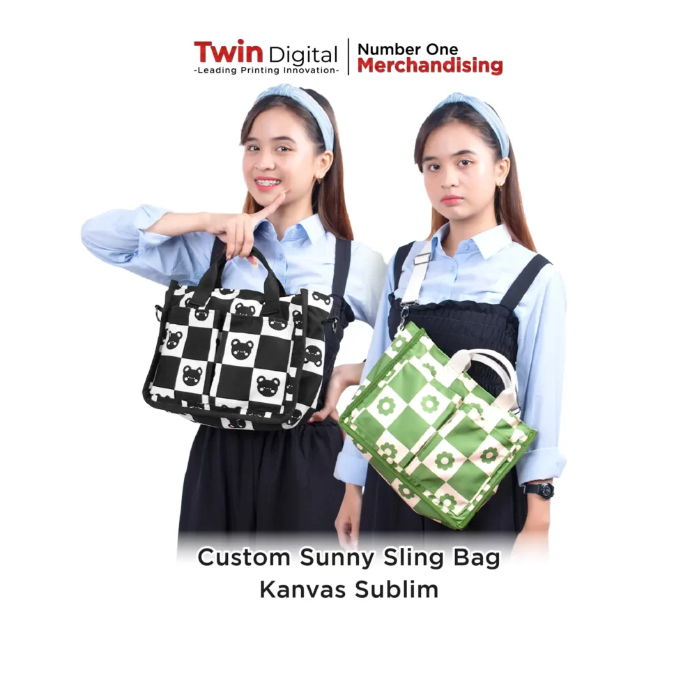 Custom Sunny Sling Bag Kanvas Sublim