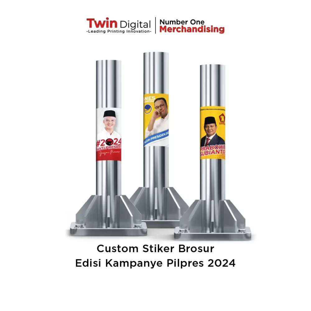 Custom Stiker Brosur Edisi Kampanye Pilpres 2024