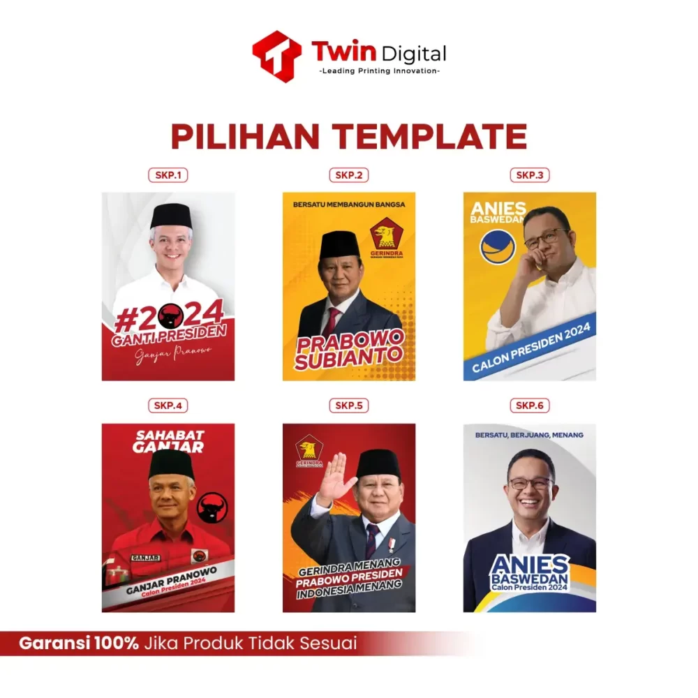 Custom Stiker Brosur Edisi Kampanye Pilpres 2024 - Image 4