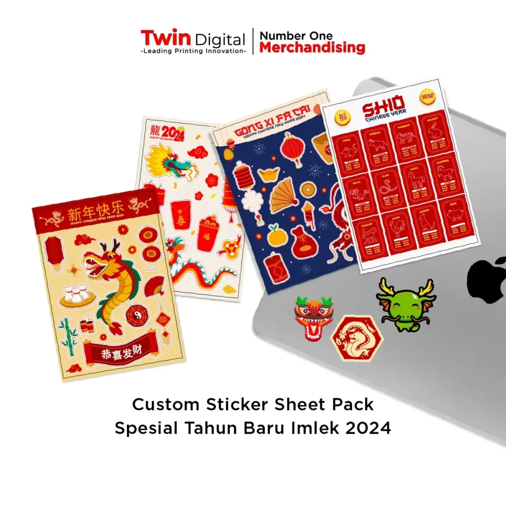 Sticker Sheet Pack Spesial Tahun Baru Imlek 2024
