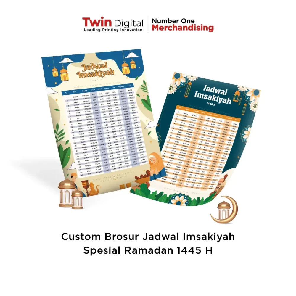 Custom Brosur Jadwal Imsakiyah Spesial Ramadan 1445 H