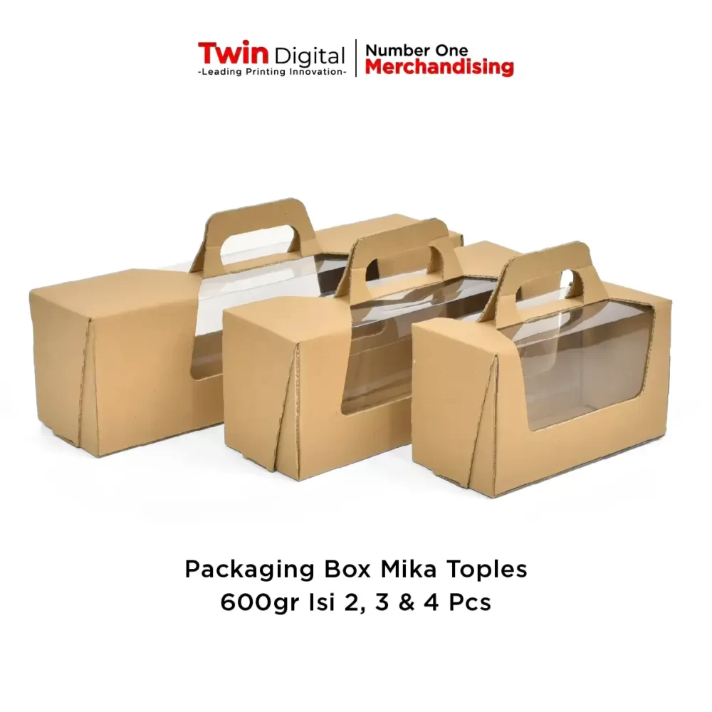 Packaging Box Mika Toples 600gr Isi 2, 3, & 4 Pcs