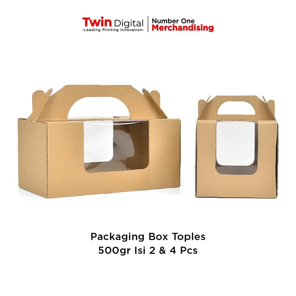 Packaging Box Toples 500gr Isi 2 & 4 Pcs