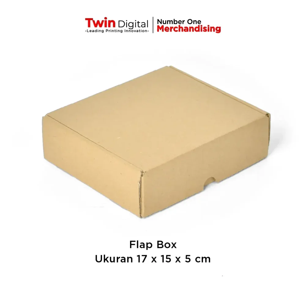 Flap Box Corrugated Ukuran 17 x 15 x 5 cm