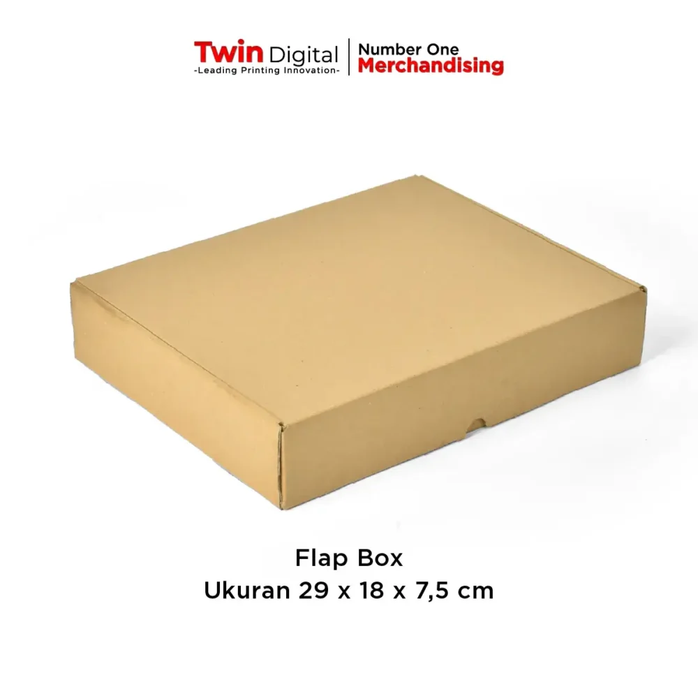 Flap Box Corrugated Ukuran 29 x 18 x 7,5 cm