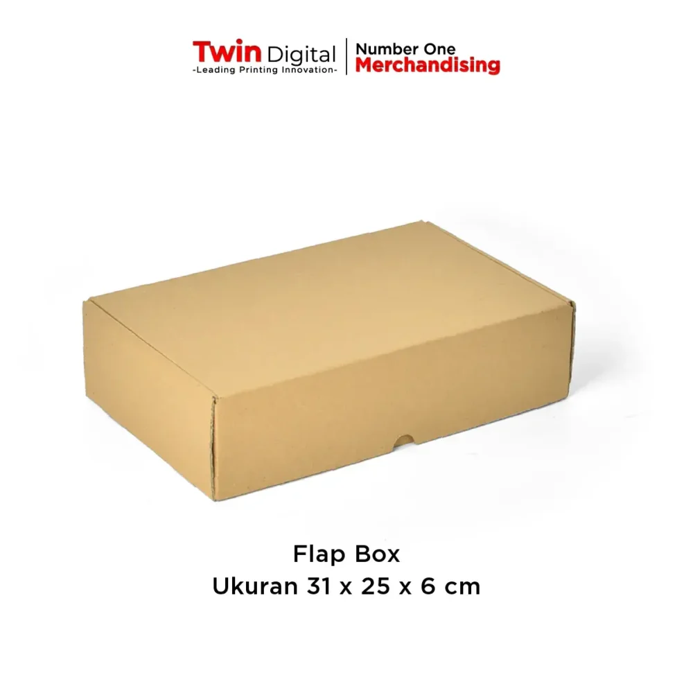 Flap Box Corrugated Ukuran 31 x 25 x 6 cm