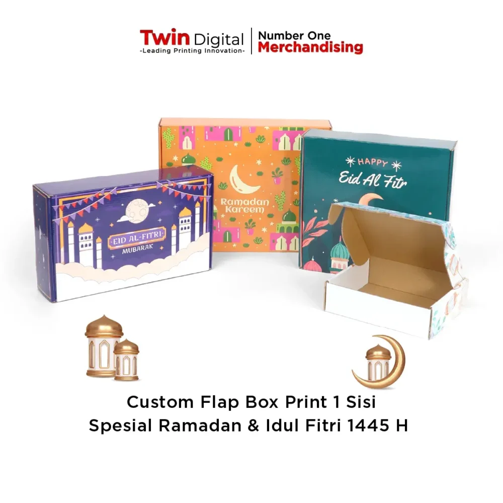 Custom Flap Box Print 1 Sisi Spesial Ramadan & Idulfitri 1445 H