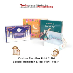 Custom Flap Box Print 2 Sisi Spesial Ramadan & Idulfitri 1445 H