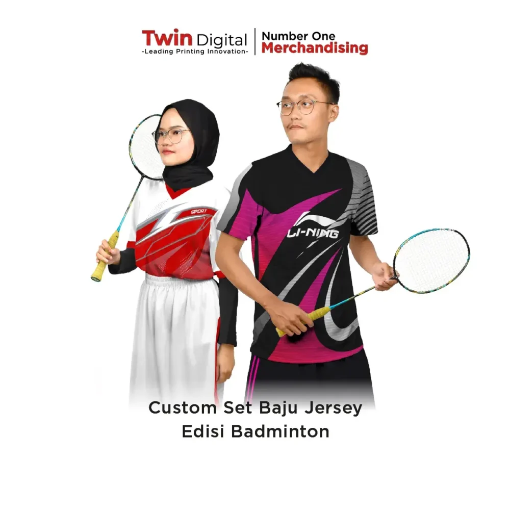 Custom Set Baju Jersey Edisi Badminton