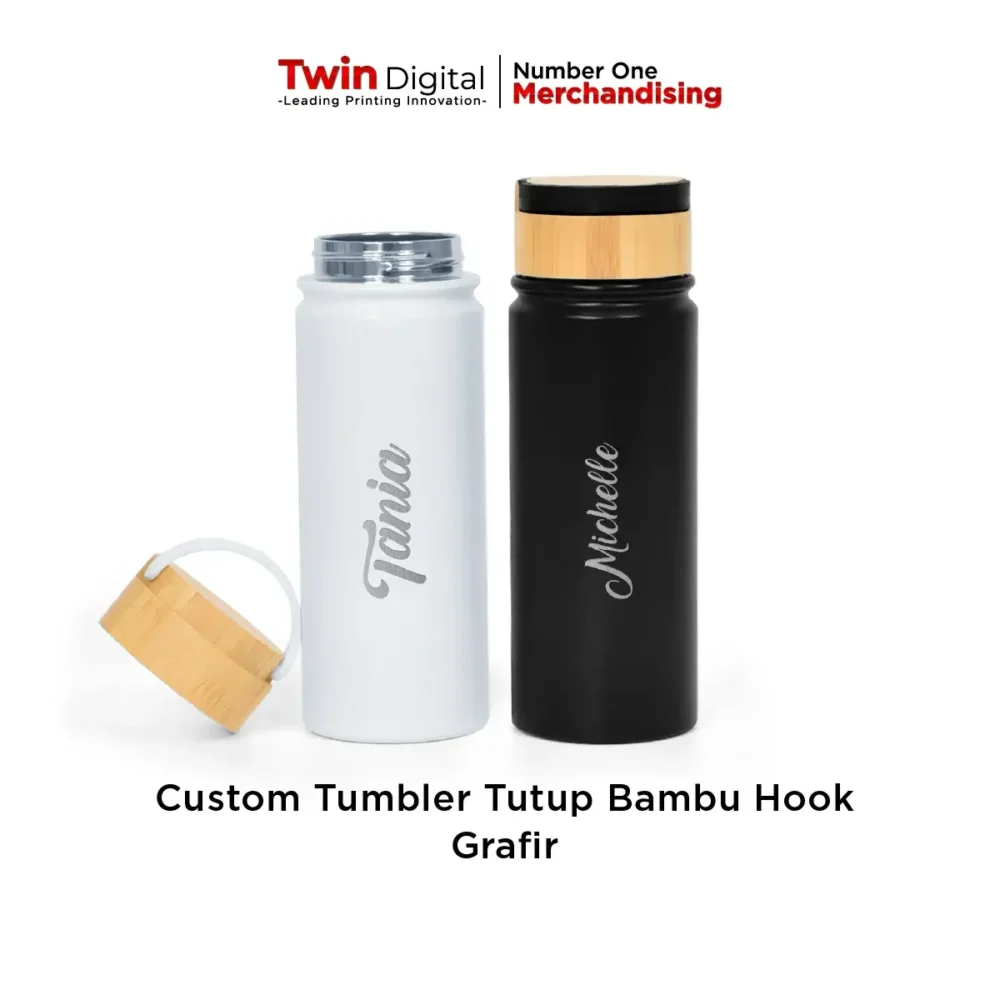 Custom Tumbler Tutup Bambu Hook Grafir
