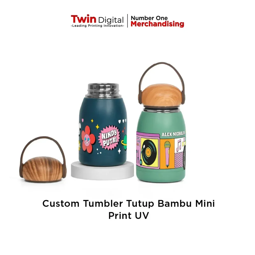 Custom Tumbler Tutup Bambu Mini Print UV