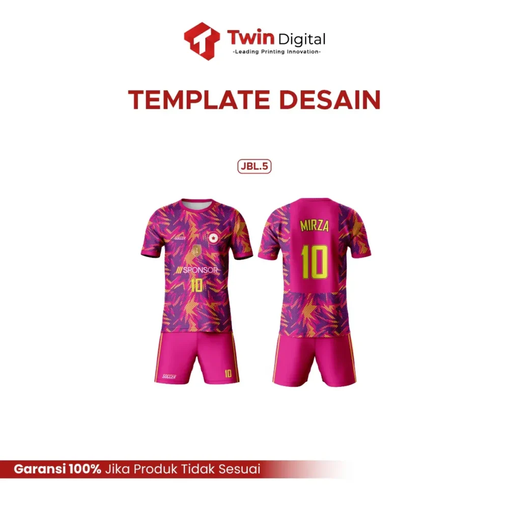 Custom Baju Jersey Kerah O Neck Edisi Sepak Bola - Image 7