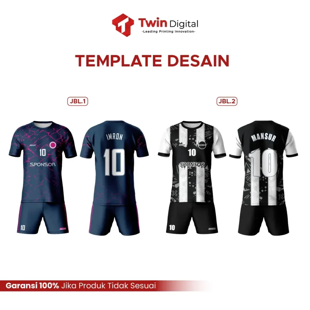 Custom Baju Jersey Kerah O Neck Edisi Sepak Bola - Image 5