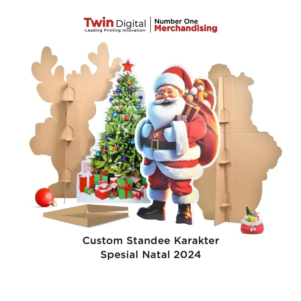 Custom Standee Karakter Spesial Natal 2024